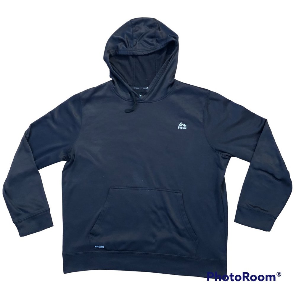 RBX Performance Dri-fit Hoodie Medium Pullover Gray Long Sleeve Kangaroo Pocket